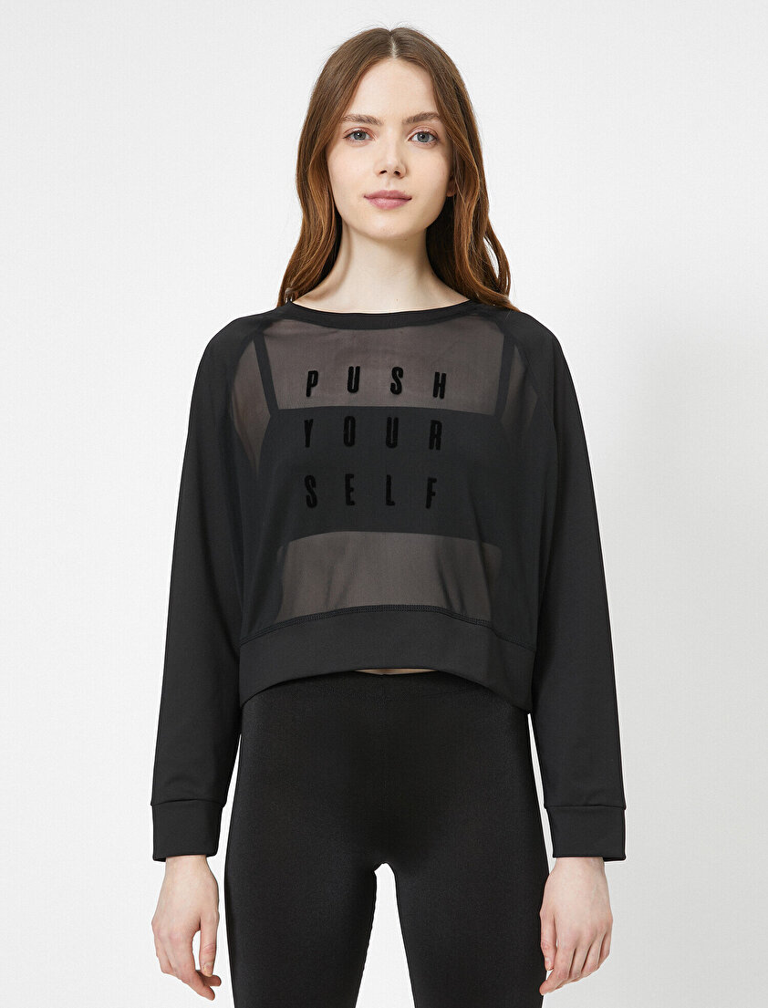 İşlemeli Sweatshirt