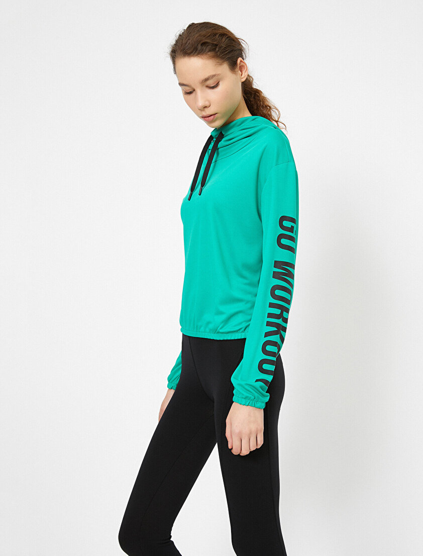 Yazılı Baskılı Sweatshirt