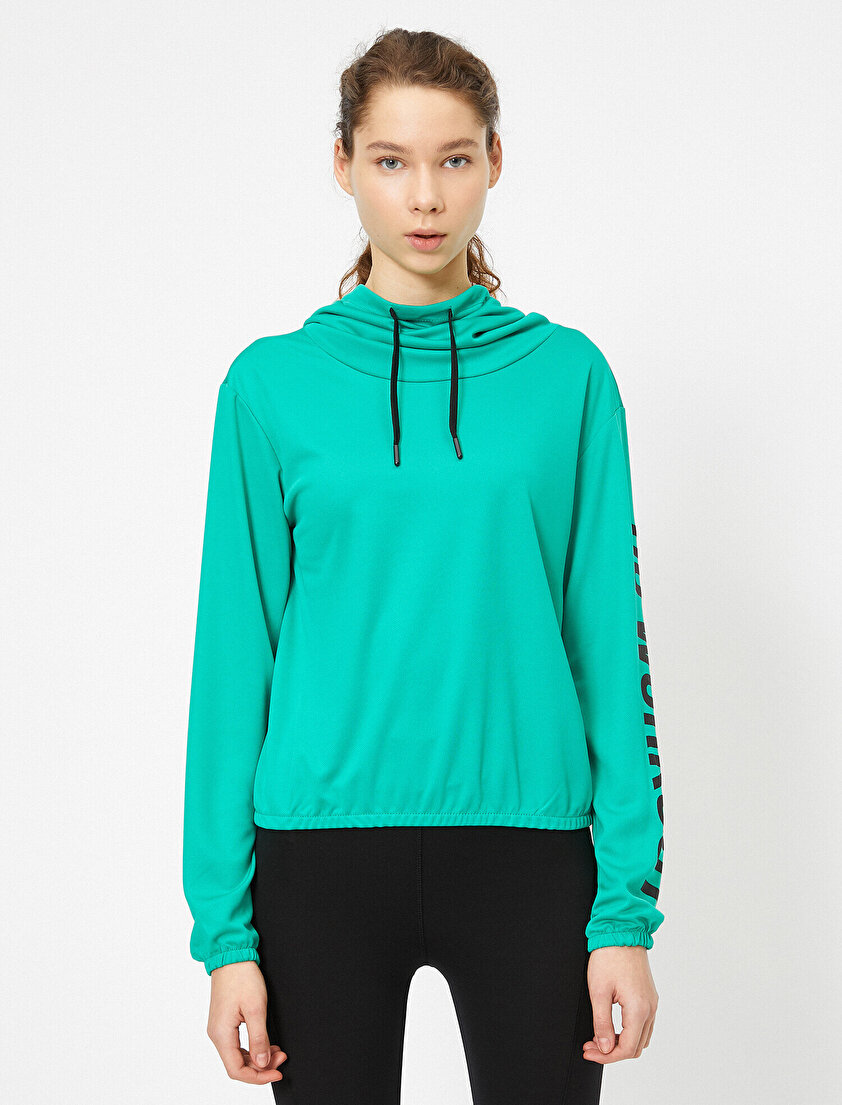 Yazılı Baskılı Sweatshirt