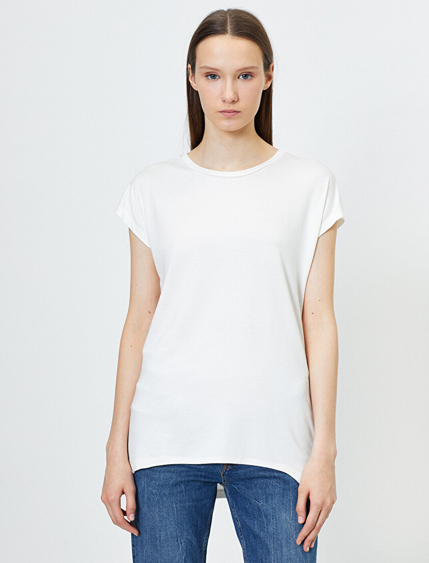 Bisiklet Yaka Standart Kalıp Basic Tişört