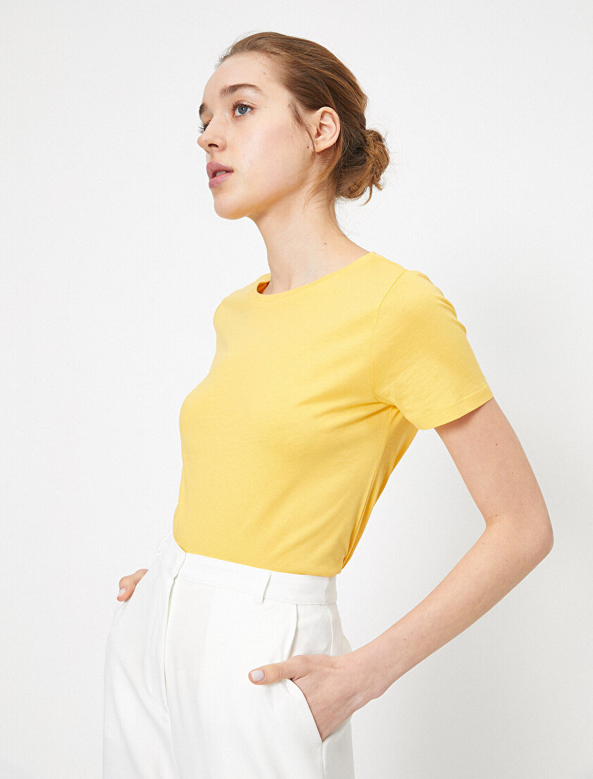 Bisiklet Yaka Basic Tişört