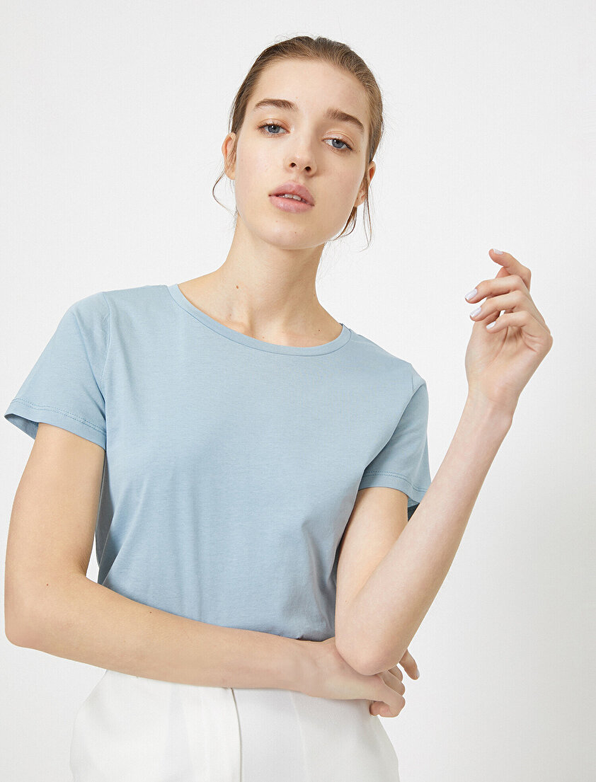 Bisiklet Yaka Basic Tişört