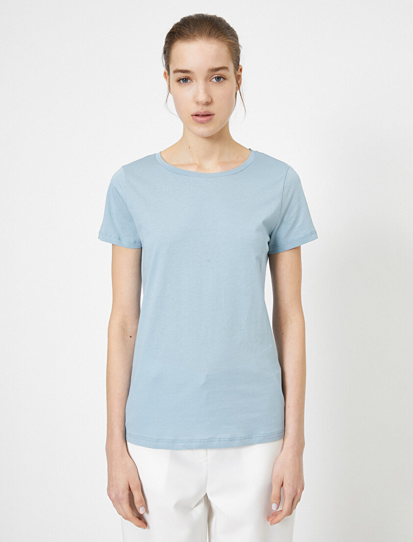 Bisiklet Yaka Basic Tişört