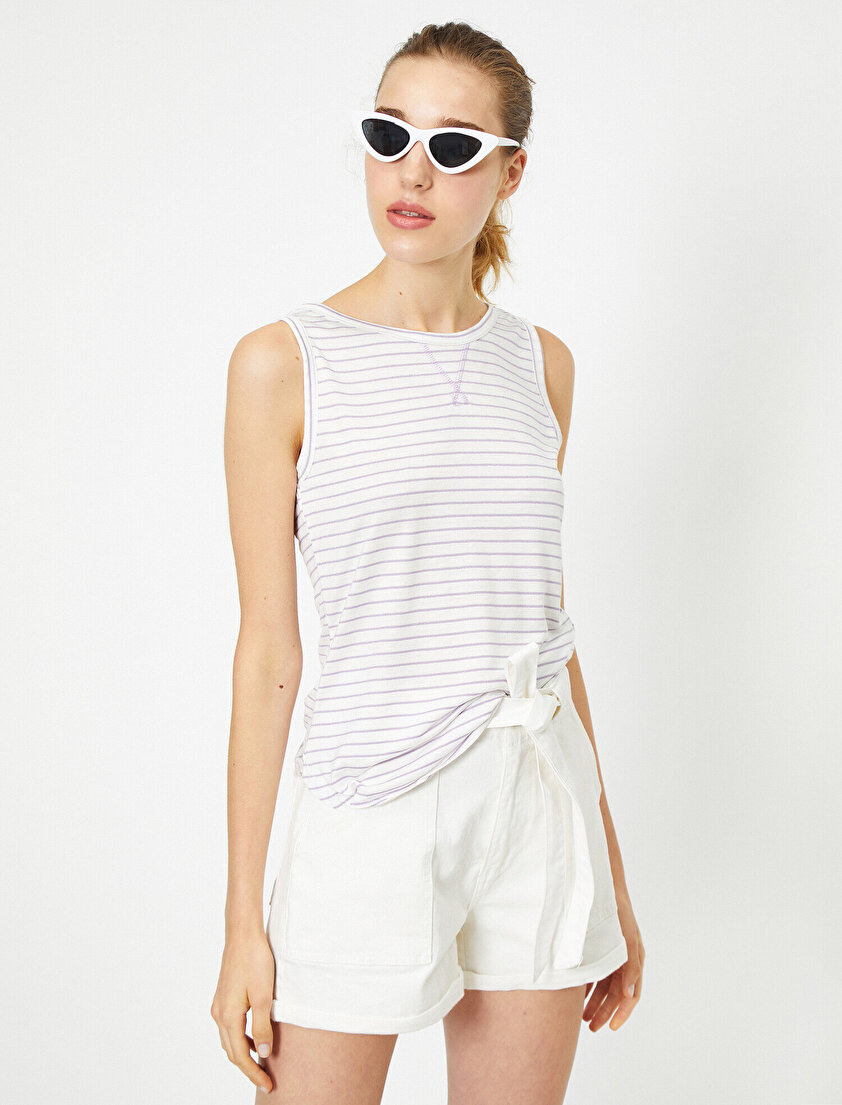 Bisiklet Yaka Kolsuz Antibakteriyel Atlet