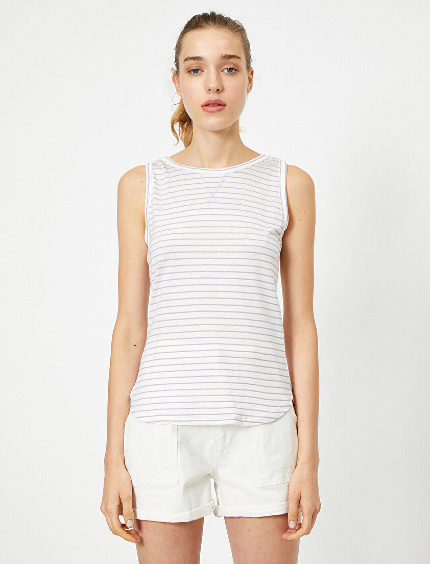 Bisiklet Yaka Kolsuz Antibakteriyel Atlet