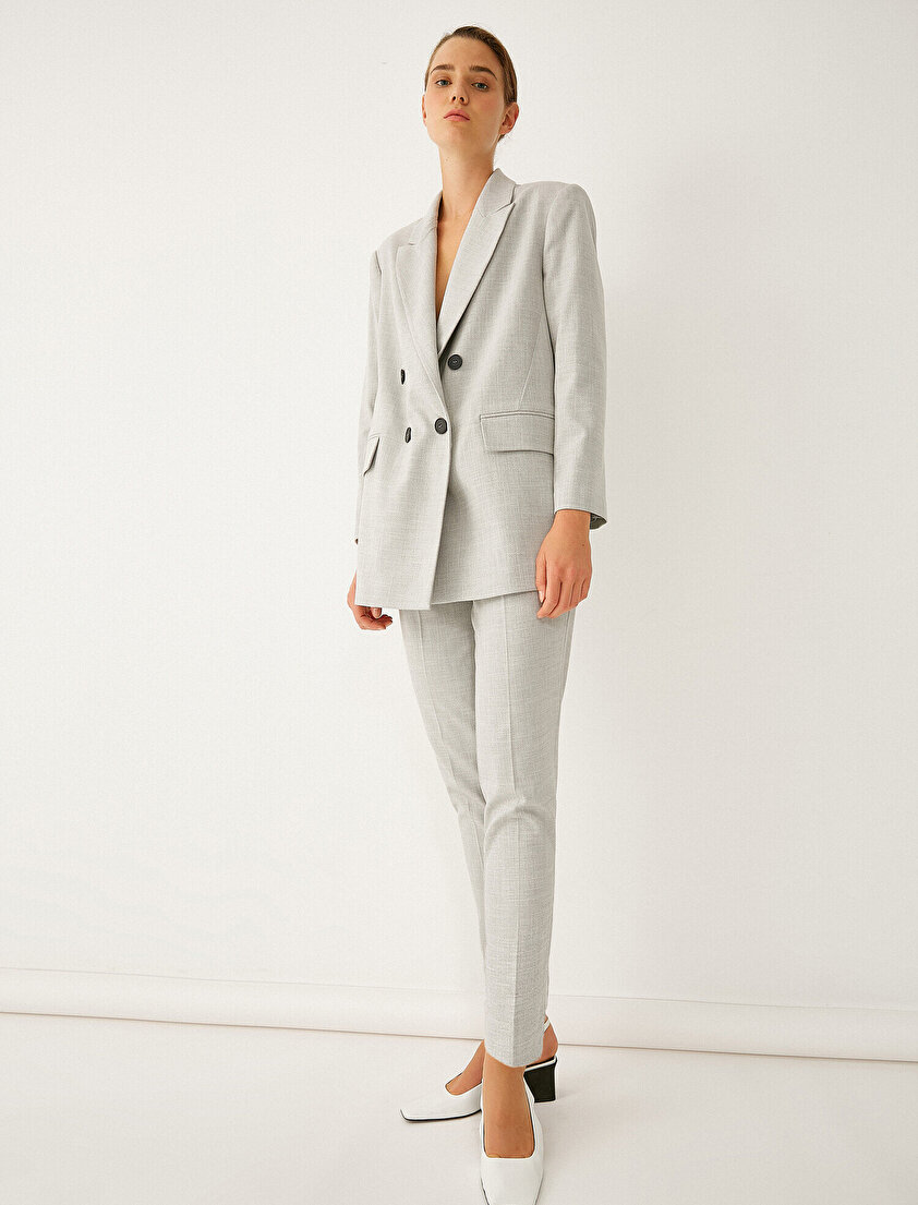 Yüksek Bel Kemer Detaylı Havuç Pantolon