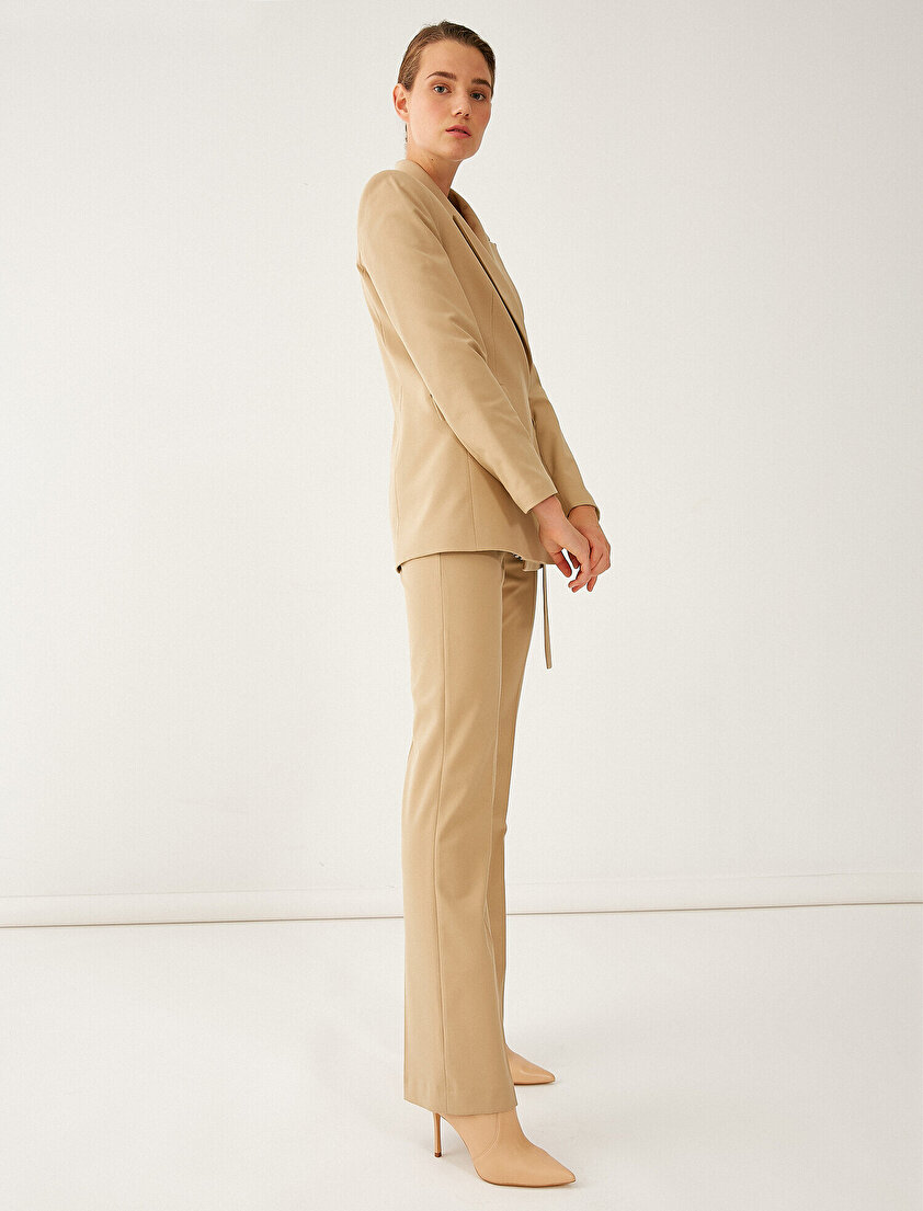 Normal Bel İspanyol Paça Pantolon