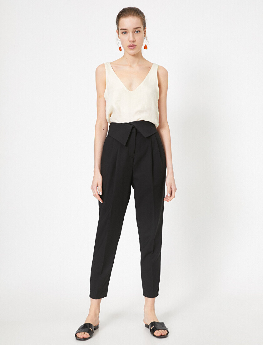 Cep Detaylı Havuç Kesim Pantolon