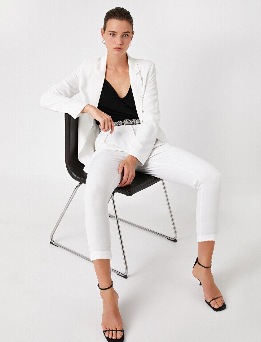 Normal Bel Kısa Paça Pantolon