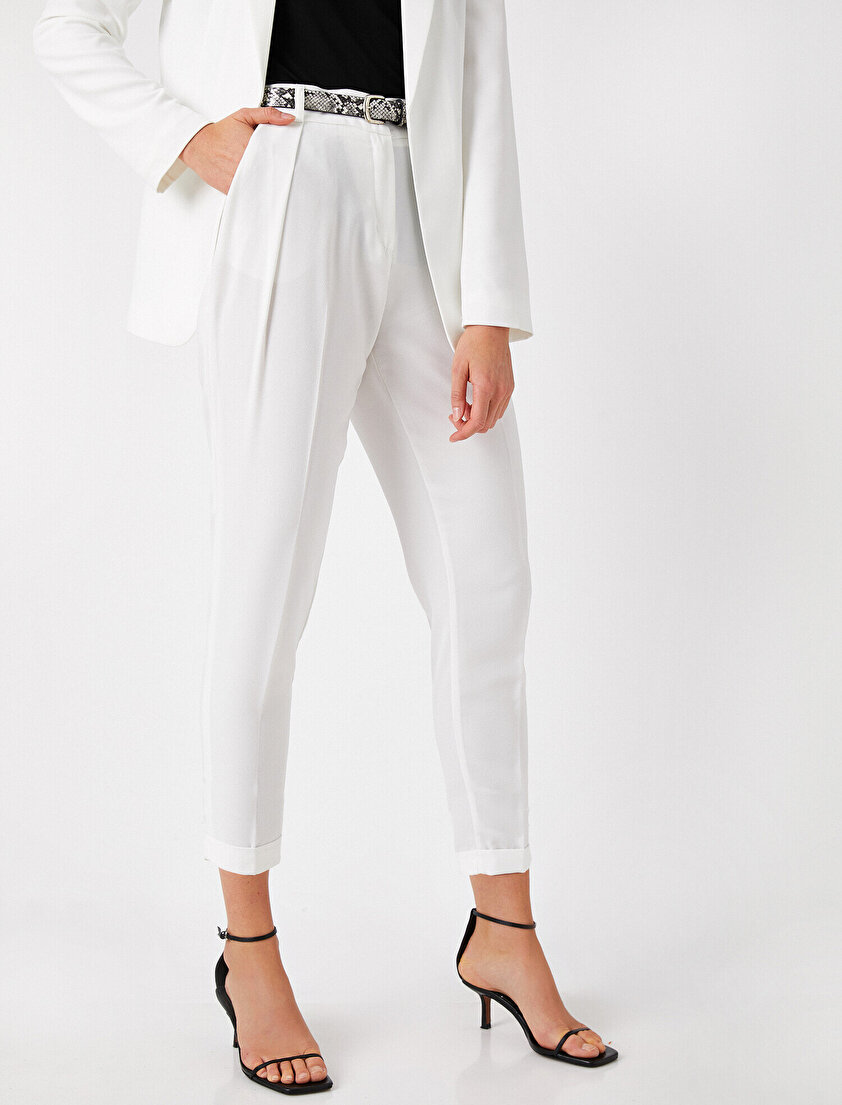 Normal Bel Kısa Paça Pantolon