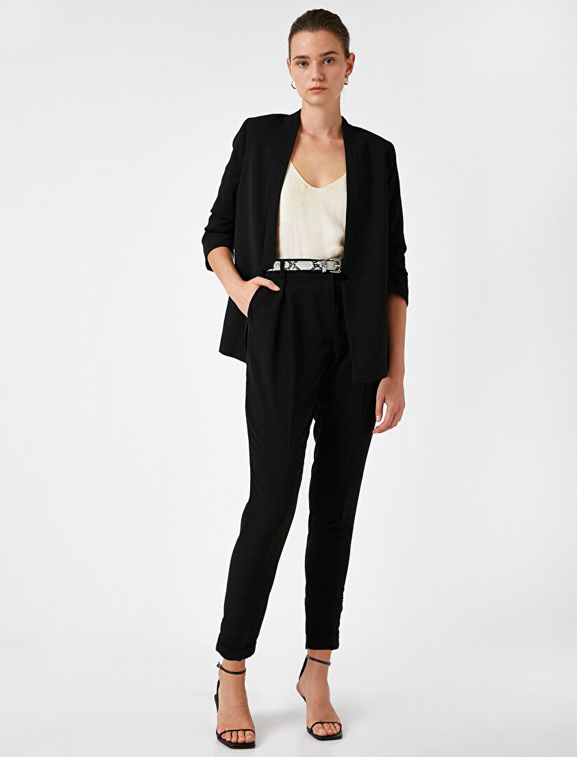 Normal Bel Kısa Paça Pantolon