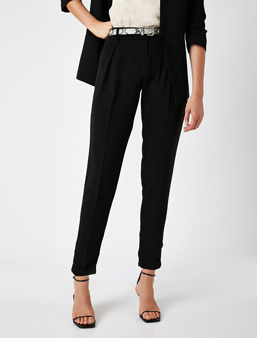 Normal Bel Kısa Paça Pantolon