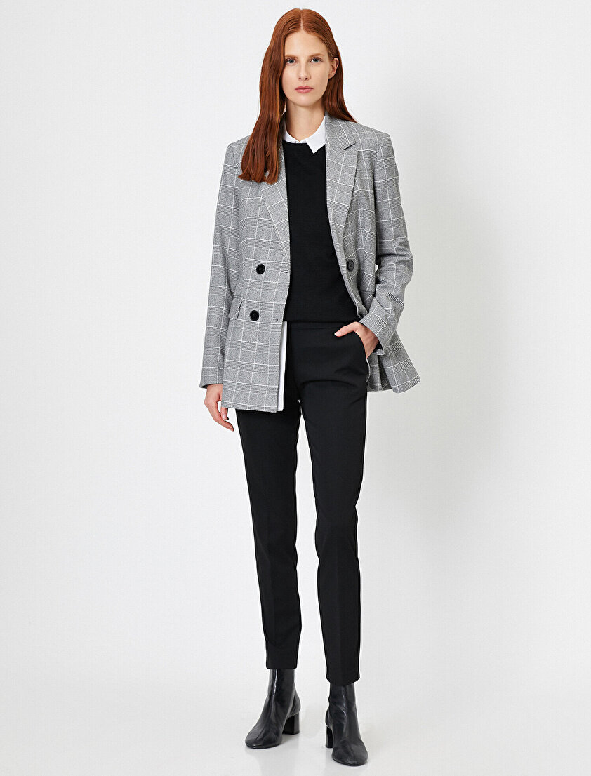 Cep Detaylı Basic Pantolon