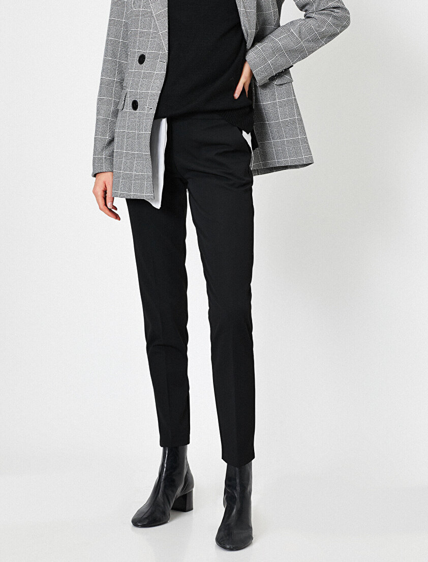 Cep Detaylı Basic Pantolon