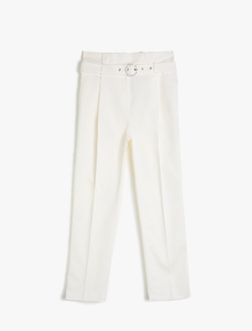 Arzu Sabancı for Koton Kemer Detaylı Pantolon