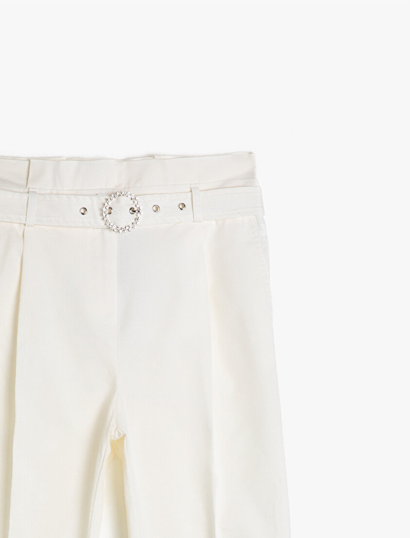 Arzu Sabancı for Koton Kemer Detaylı Pantolon