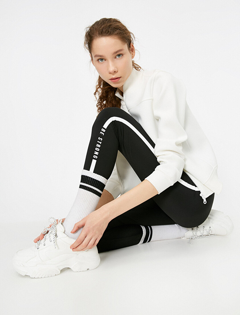 Yazılı Baskılı Tayt