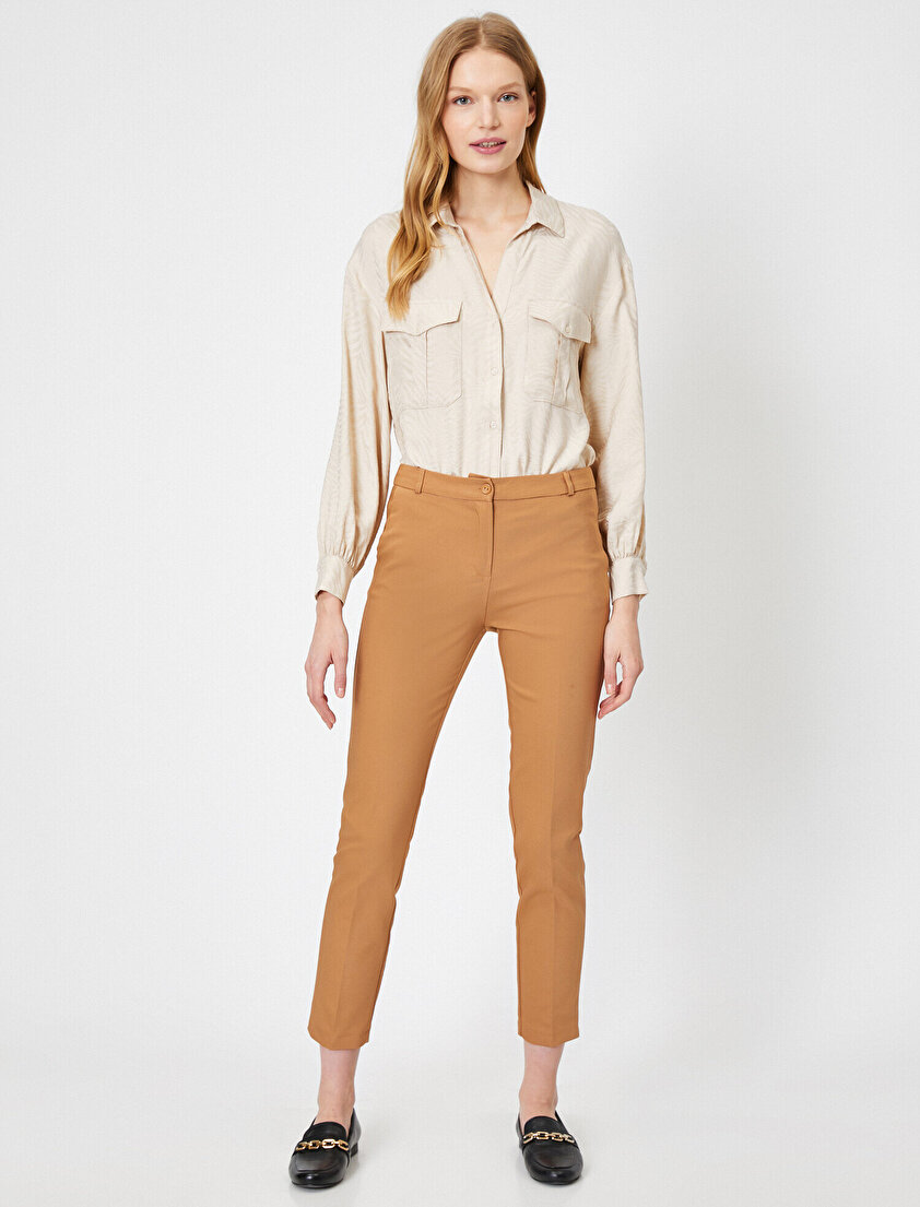 Slim Fit Dar Paça Pantolon