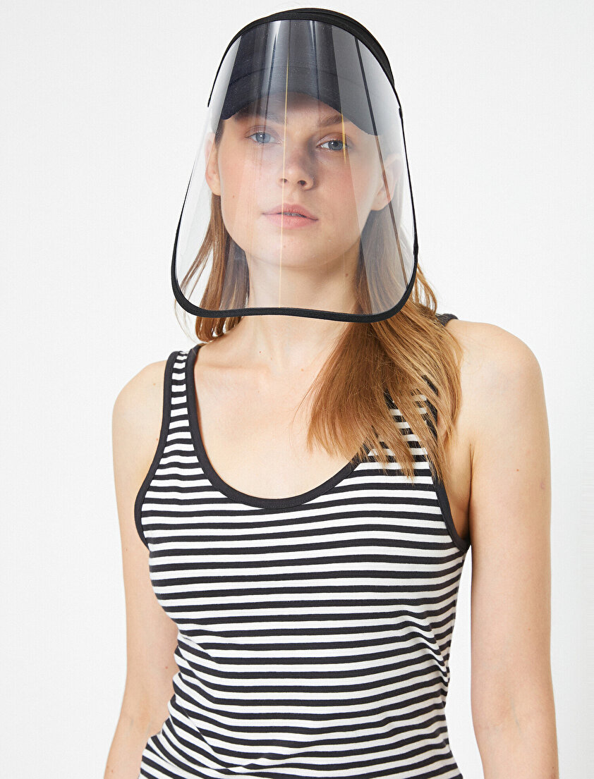 Yüz Koruyucu Siperlikli Şapka