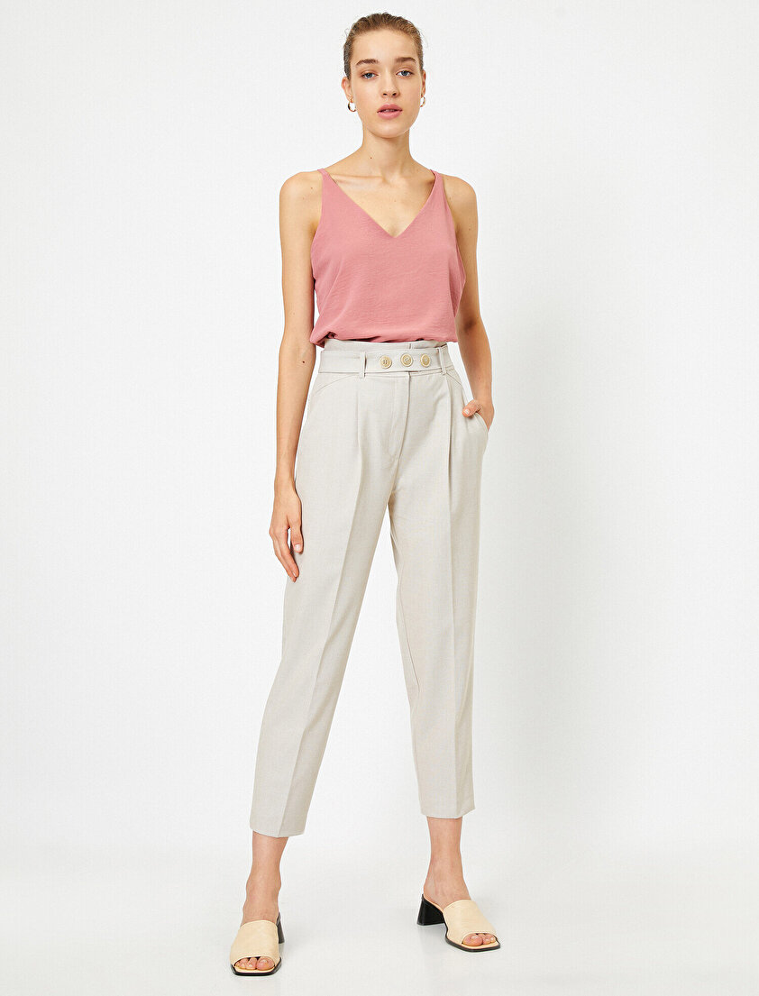 Cepli Kemerli Pantolon