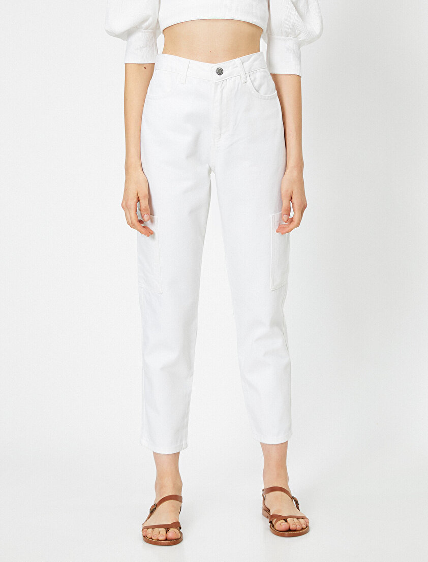 Yüksek Bel Normal Kesim Pantolon