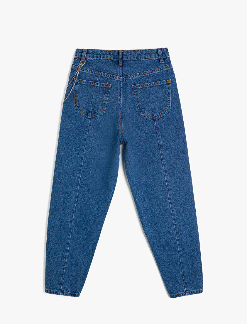 Arzu Sabancı for Koton Zincir Detaylı Jean Pantolon