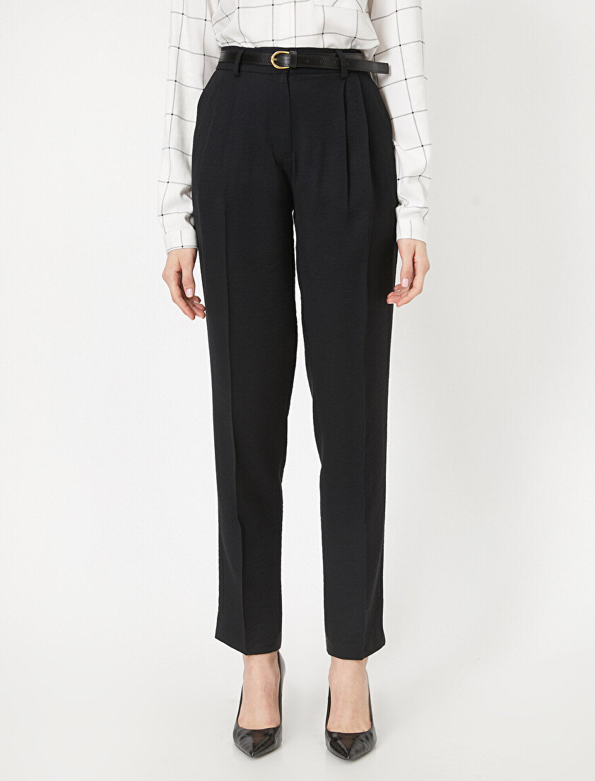 Kemerli Cigarette Pantolon