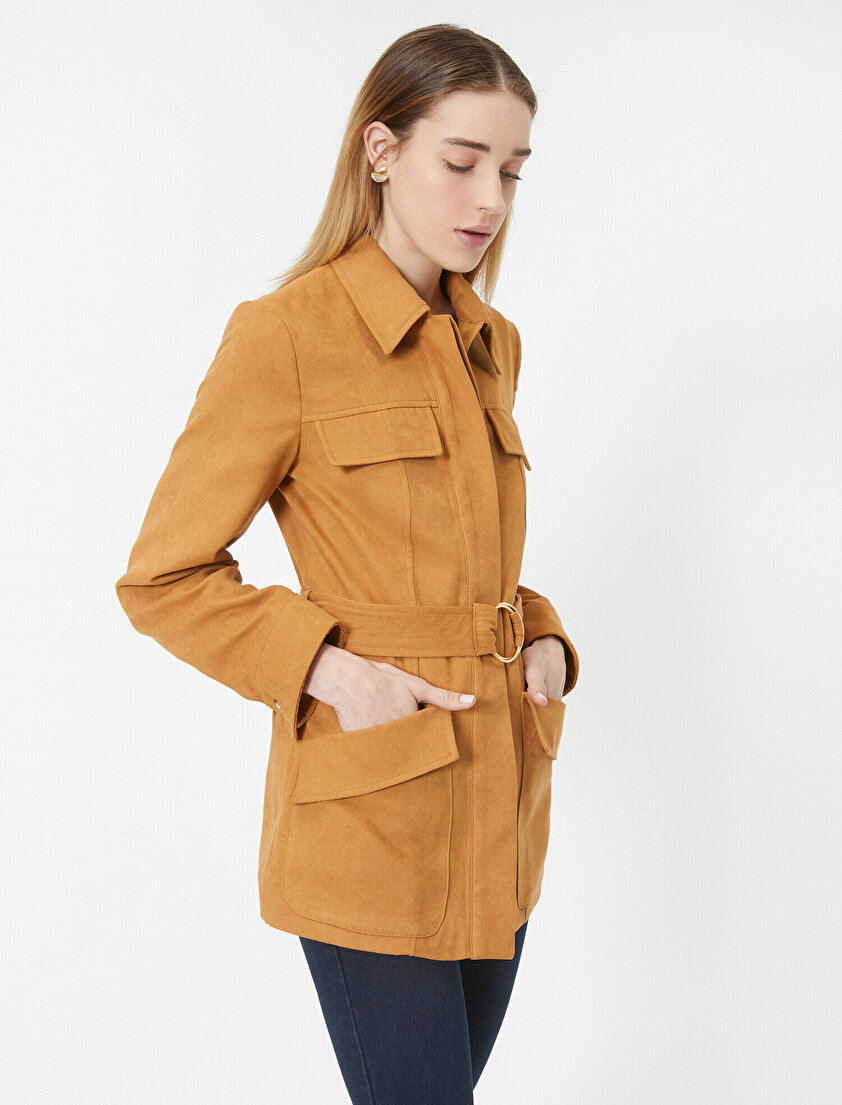 Beli Bağlamalı Ceket