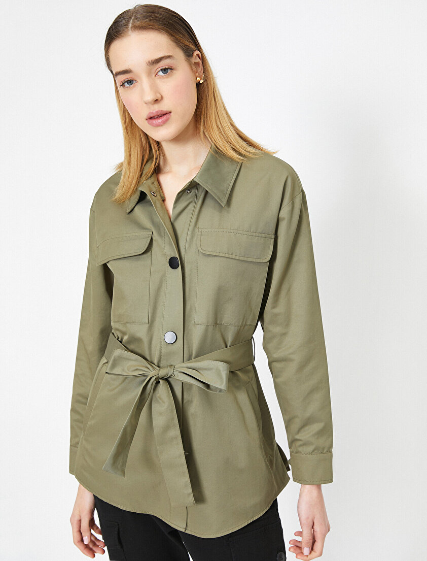 Beli Bağlamalı Ceket