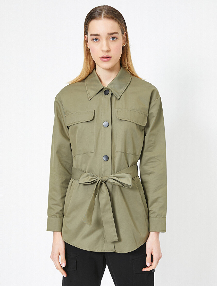 Beli Bağlamalı Ceket