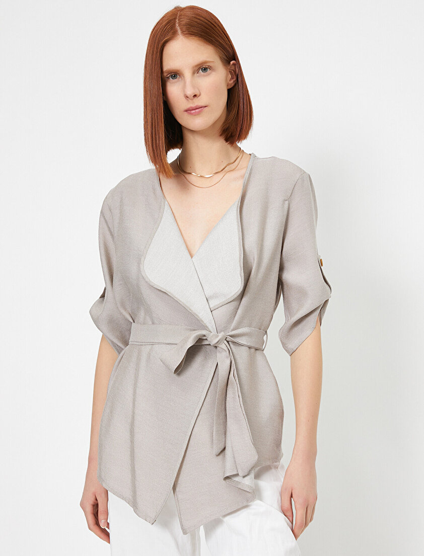 Beli Bağlamalı Ceket