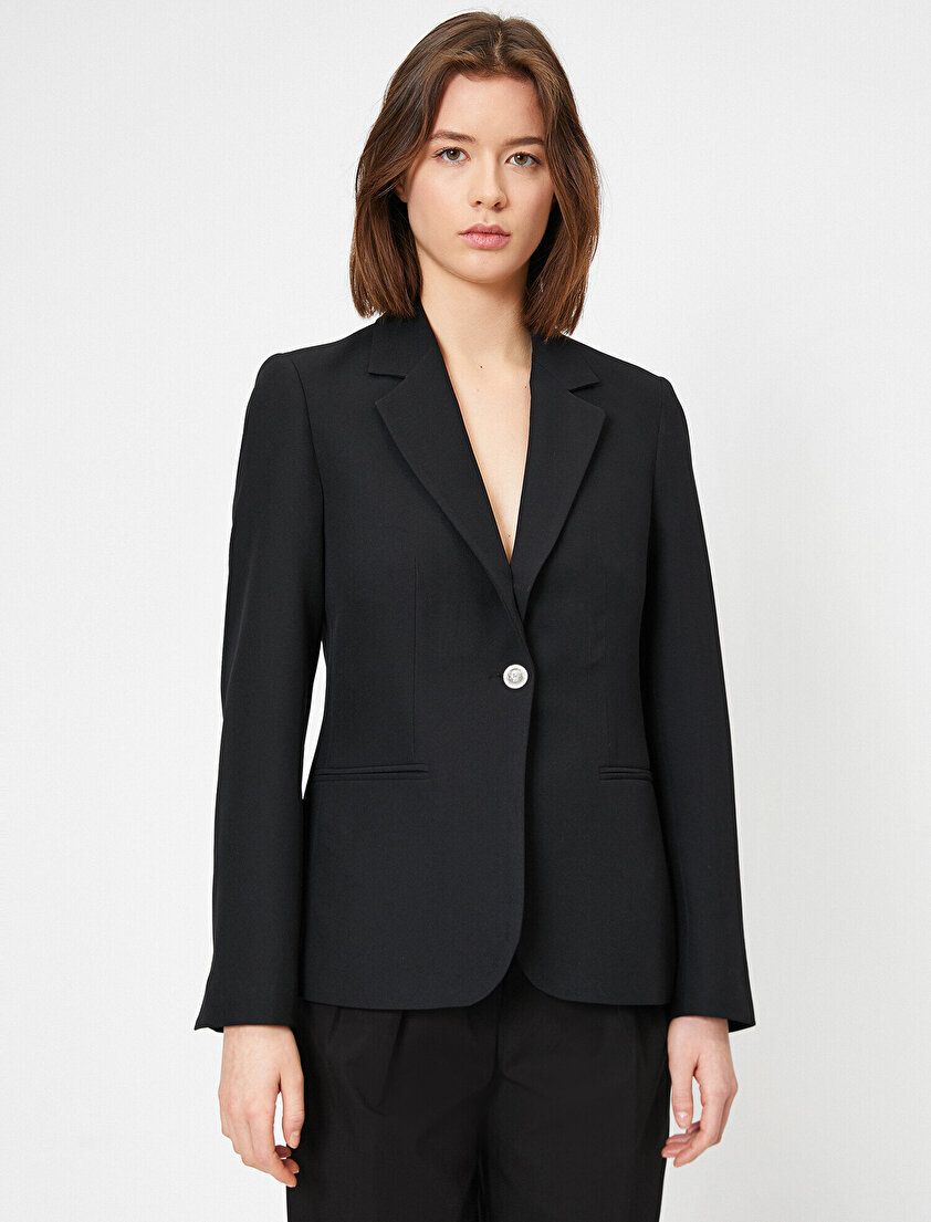 Düğme Detaylı Ceket