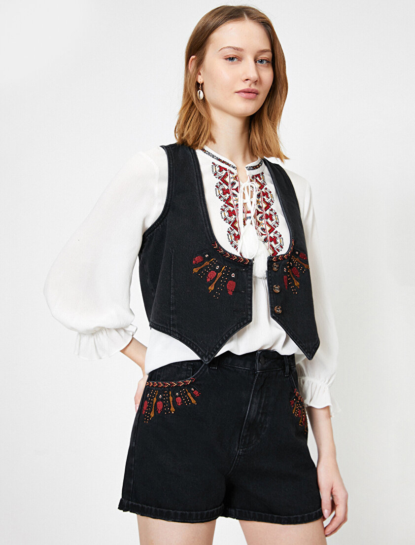 El Emeği Jean Ceket