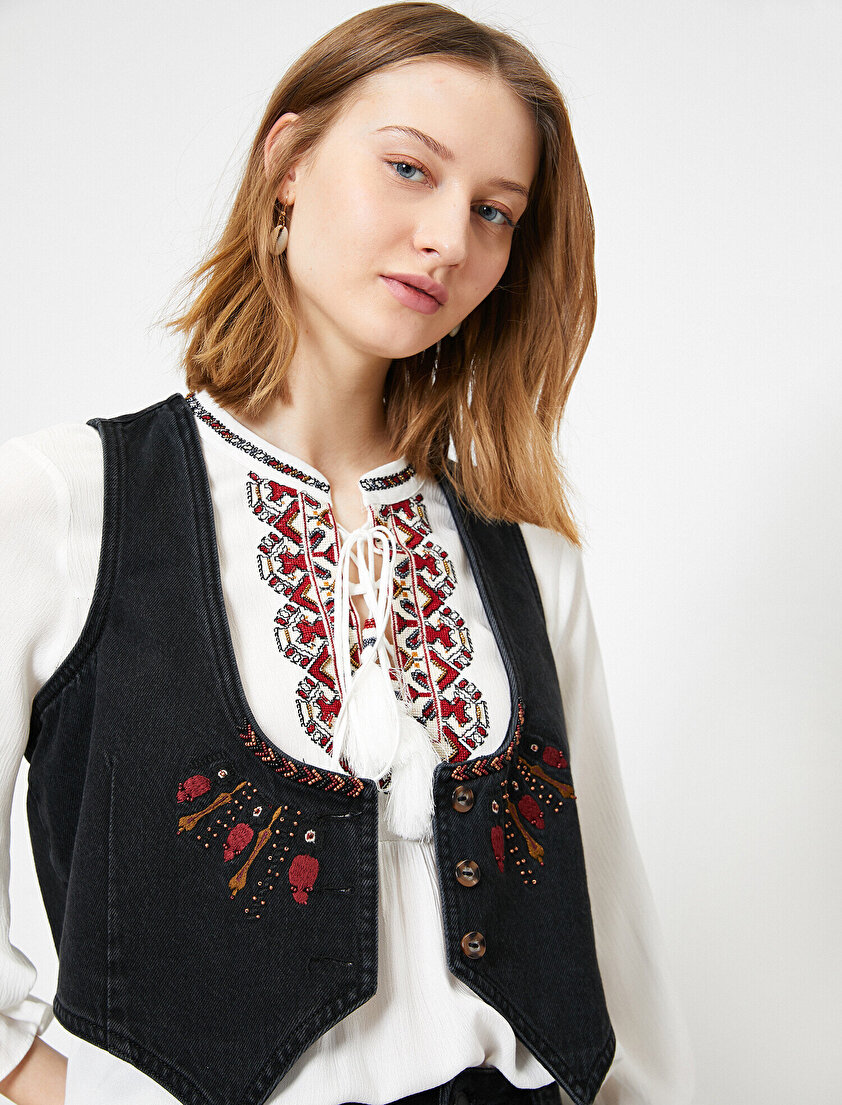 El Emeği Jean Ceket