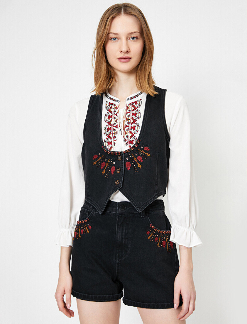 El Emeği Jean Ceket