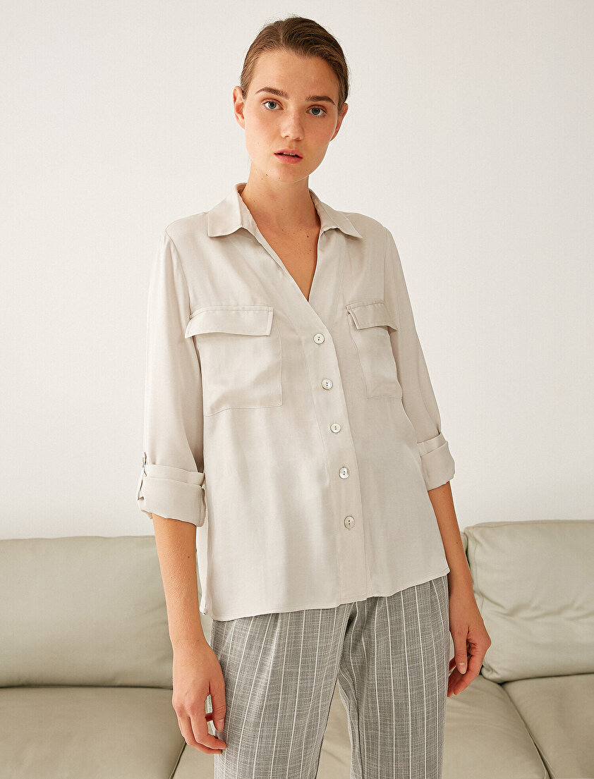 Cep Detaylı Gömlek