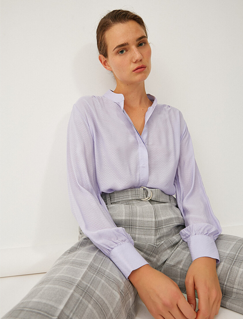 Uzun Kollu Hakim Yaka Gömlek