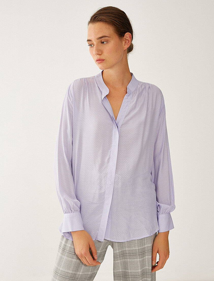 Uzun Kollu Hakim Yaka Gömlek