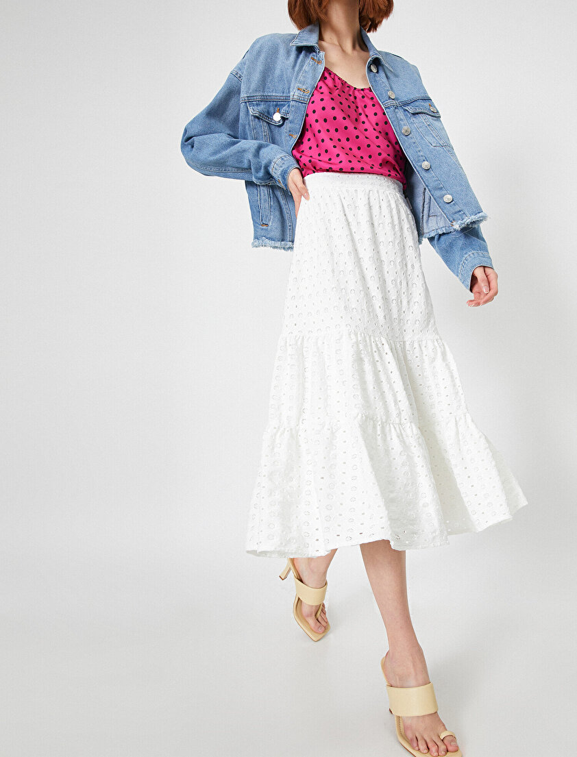 Skirtly Yours Styled by Melis Ağazat Fırfır Detaylı Etek