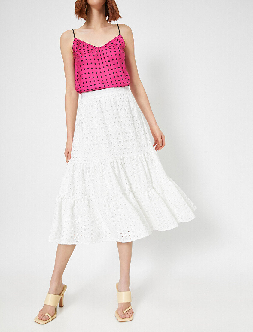 Skirtly Yours Styled by Melis Ağazat Fırfır Detaylı Etek