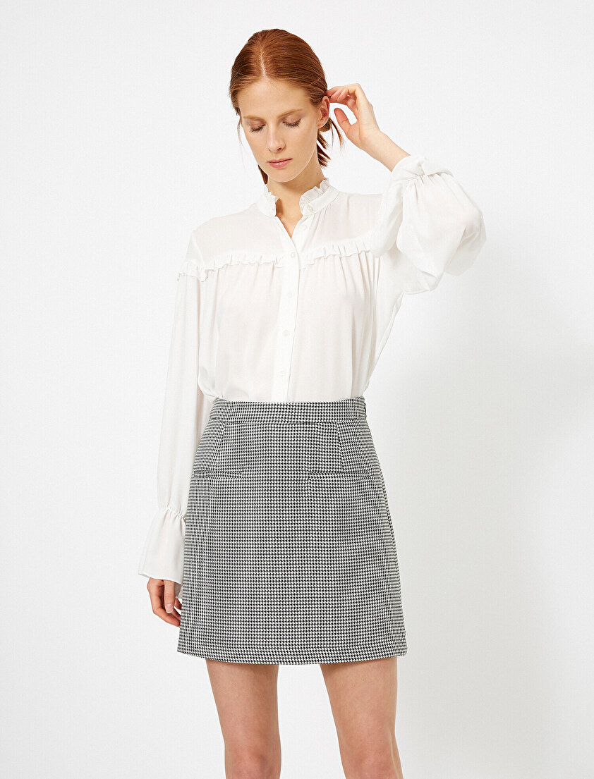 Ekoseli A Kesim Mini Etek