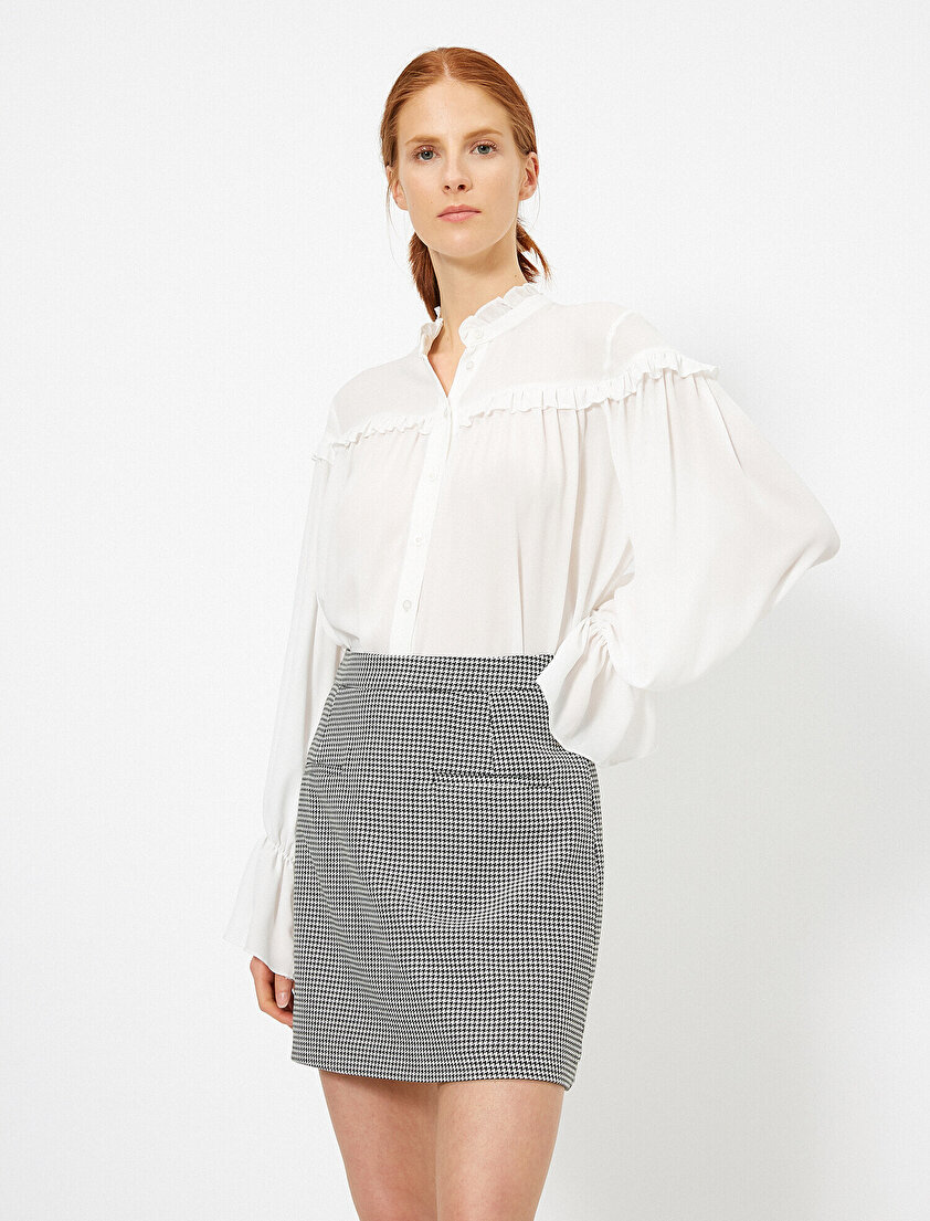 Ekoseli A Kesim Mini Etek