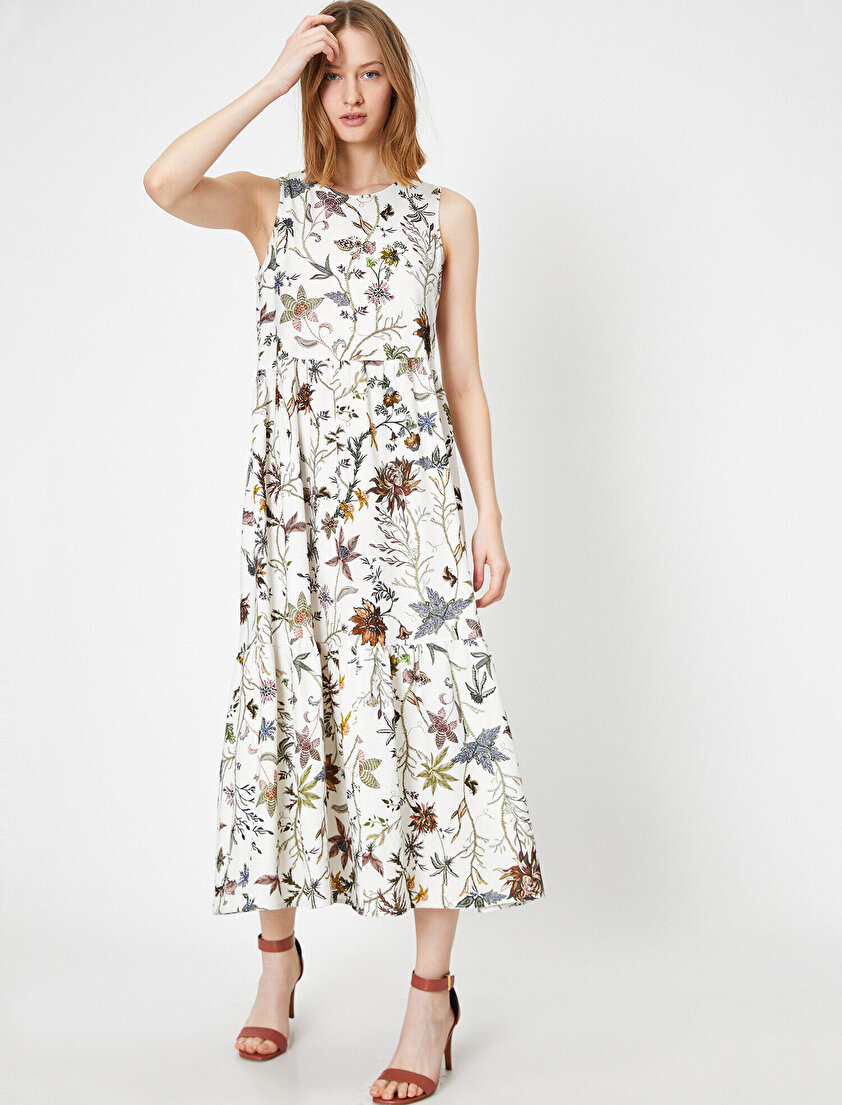 El Emeği Desenli Elbise