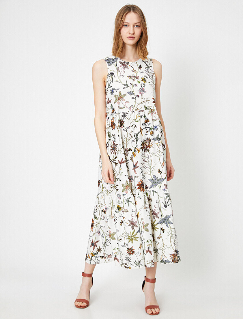 El Emeği Desenli Elbise