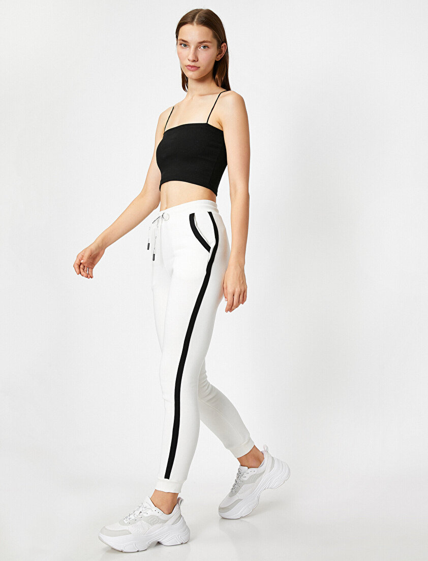 Cepli Şeritli Eşofman Altı