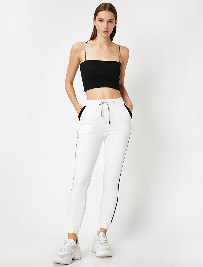 Cepli Şeritli Eşofman Altı