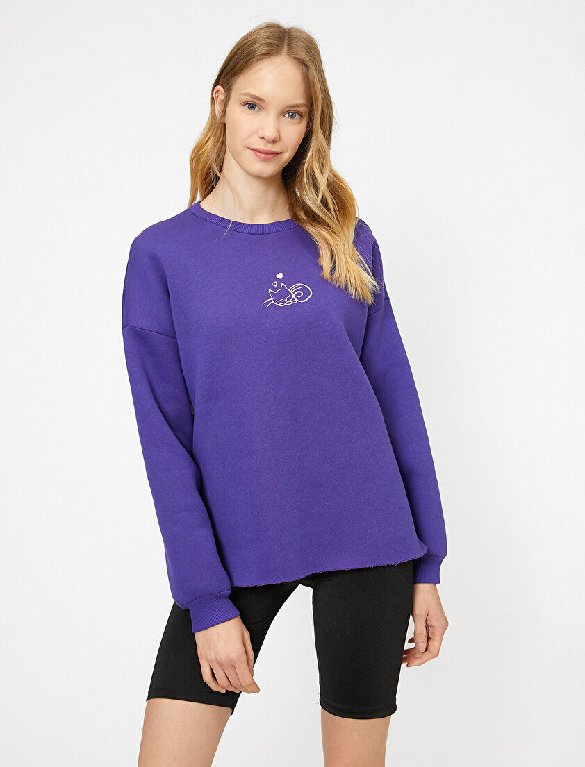 Baskılı Sweatshirt