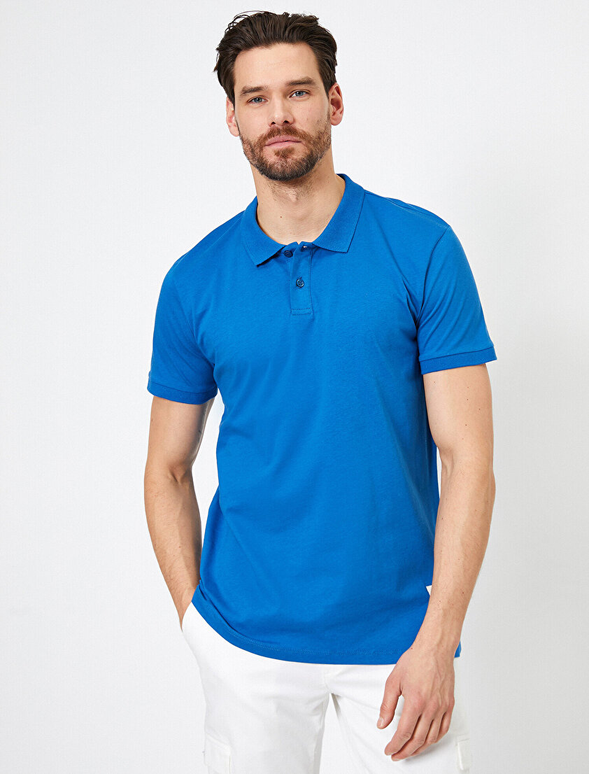 Süs Etiket Detaylı Slim Fit Polo Yaka Tişört