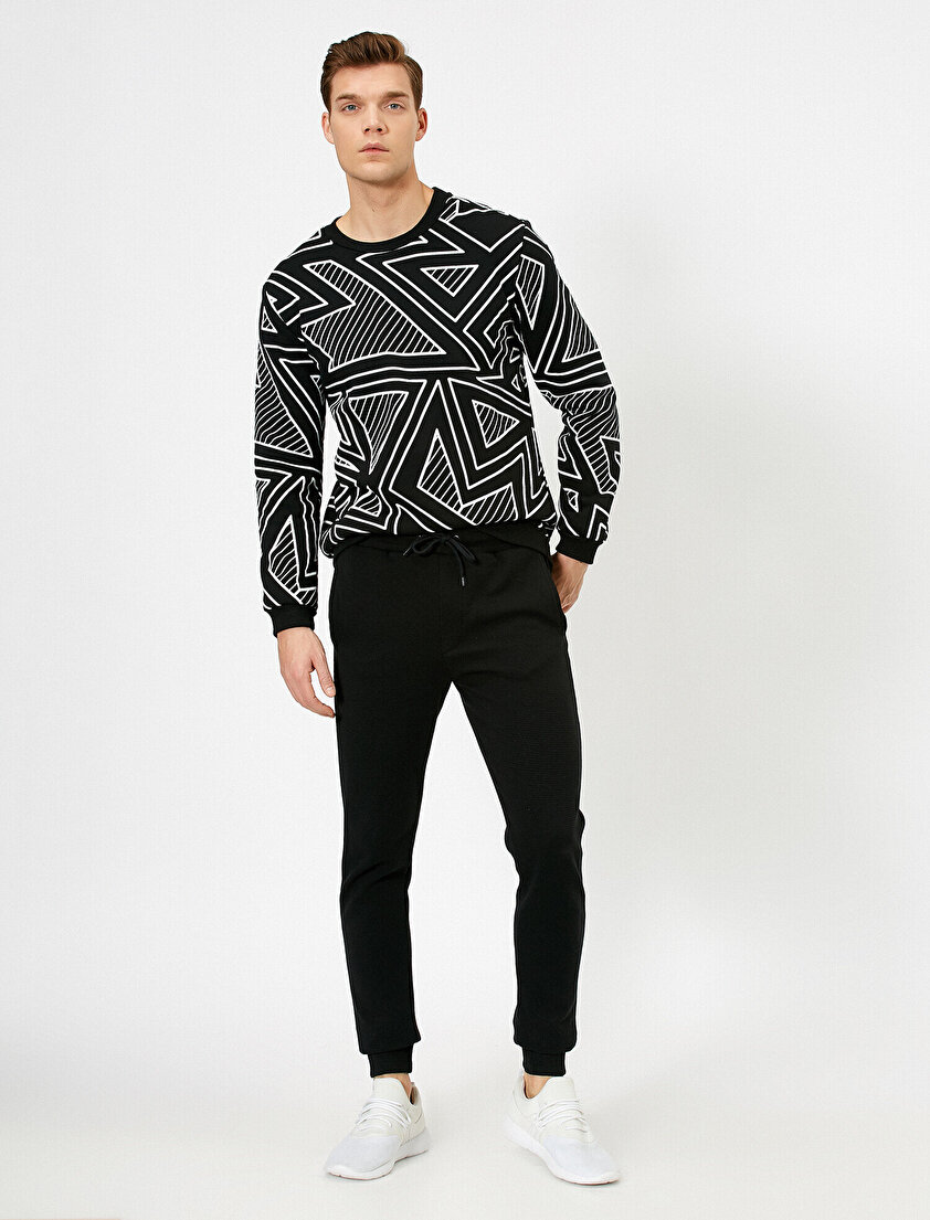 Cepli Lastik Paçalı Eşofman Altı