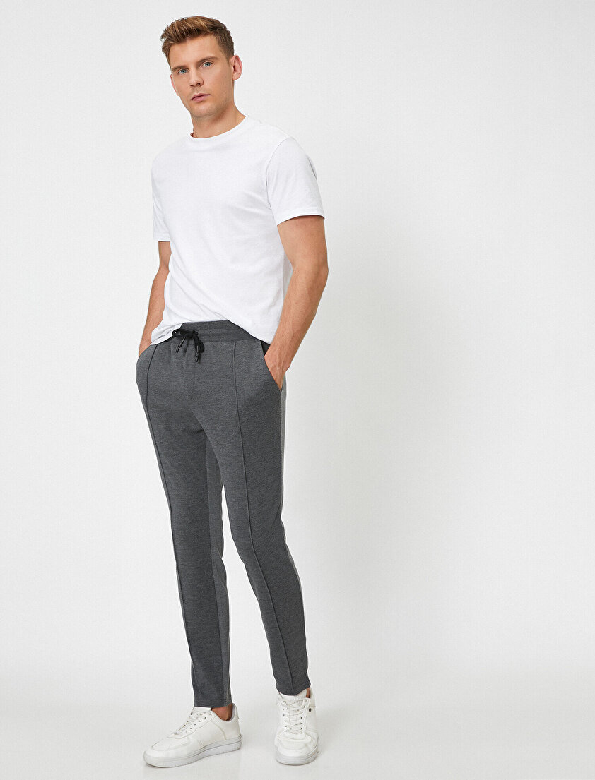 Beli Bağlamalı Cepli Eşofman Altı